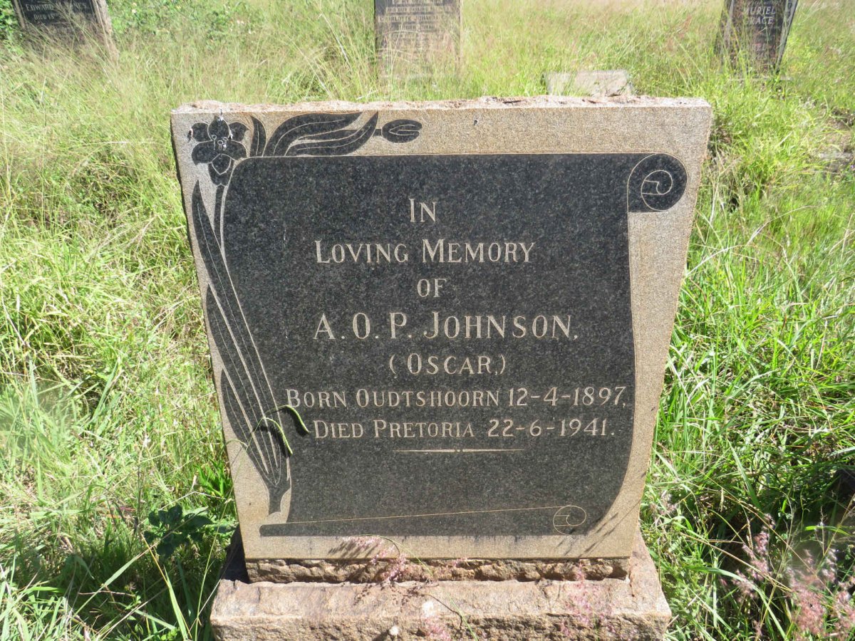 JOHNSON A.O.P. 1897-1941