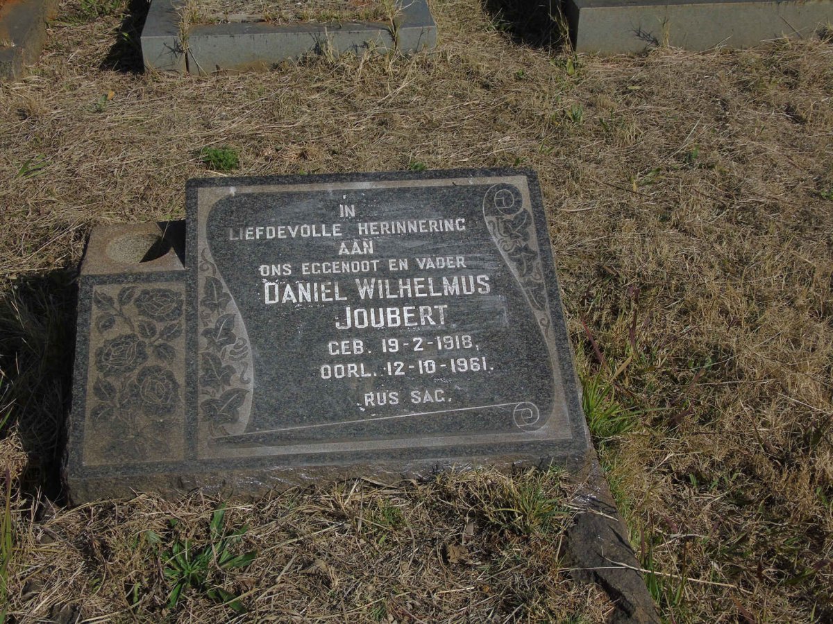 JOUBERT Daniel Wilhelmus 1918-1961
