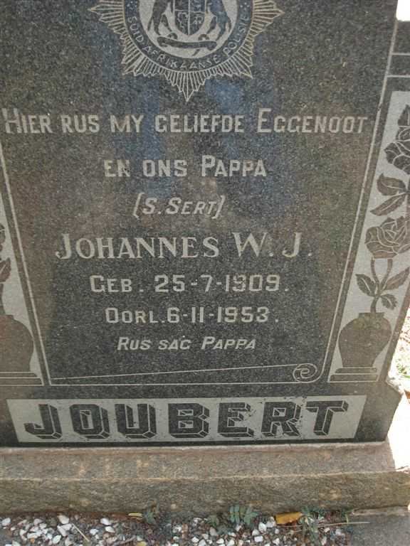 JOUBERT Johannes W.J. 1909-1953