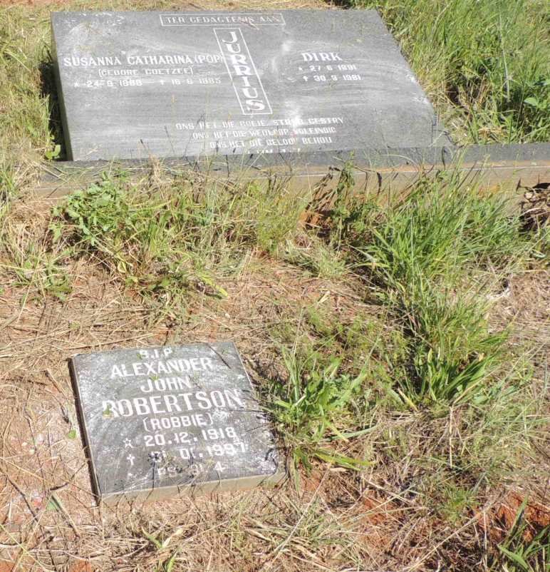 JURRIUS Dirk 1891-1981 & Susanna Catharina COETZEE 1888-1985 :: ROBERTSON Alexander John 1918-1997_2