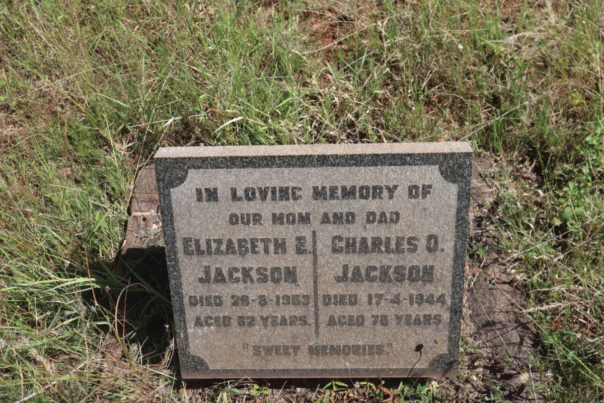 JACKSON Charles O. -1944 &amp; Elizabeth E. -1953