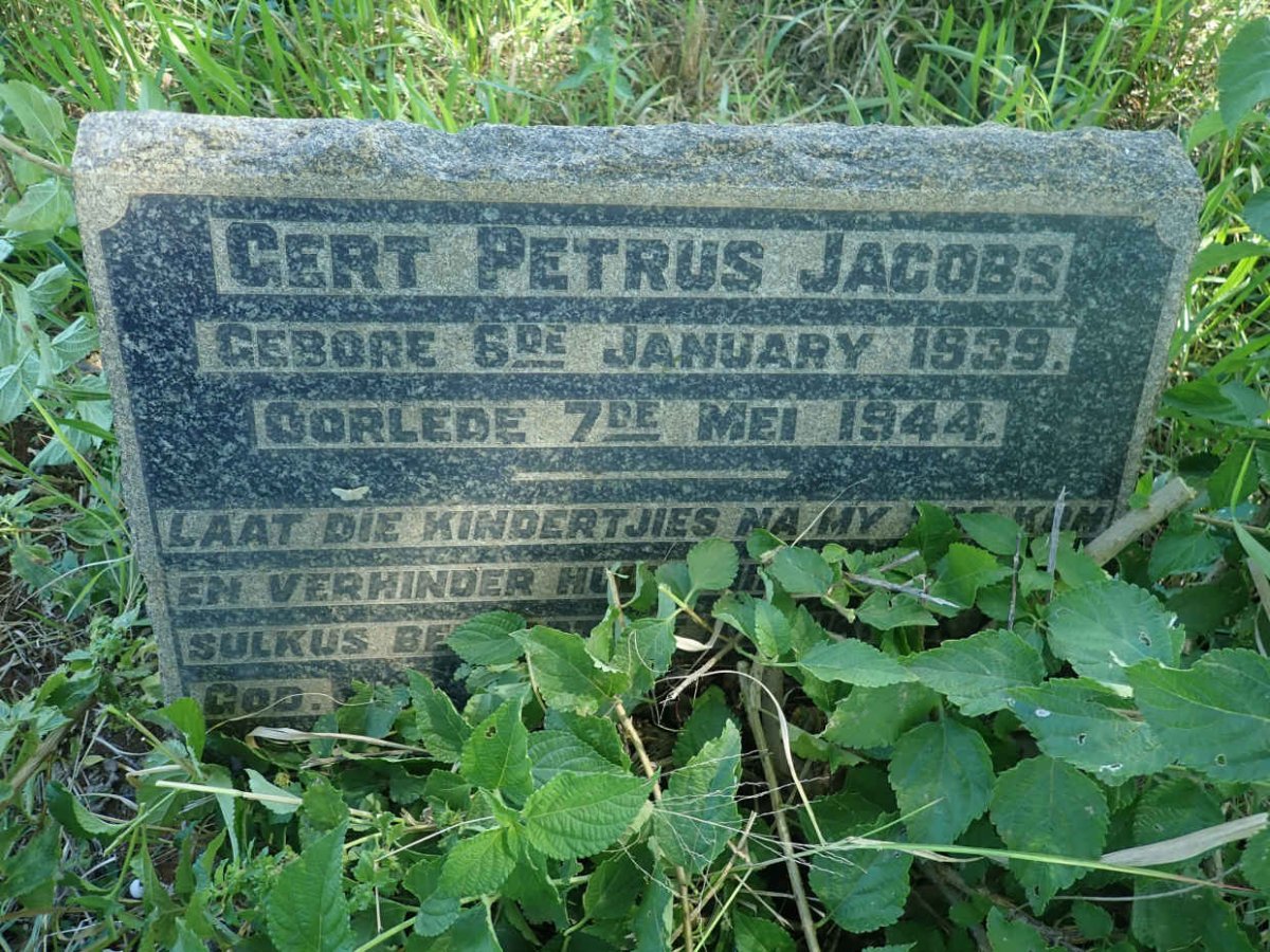 JACOBS Gert Petrus 1939-1944