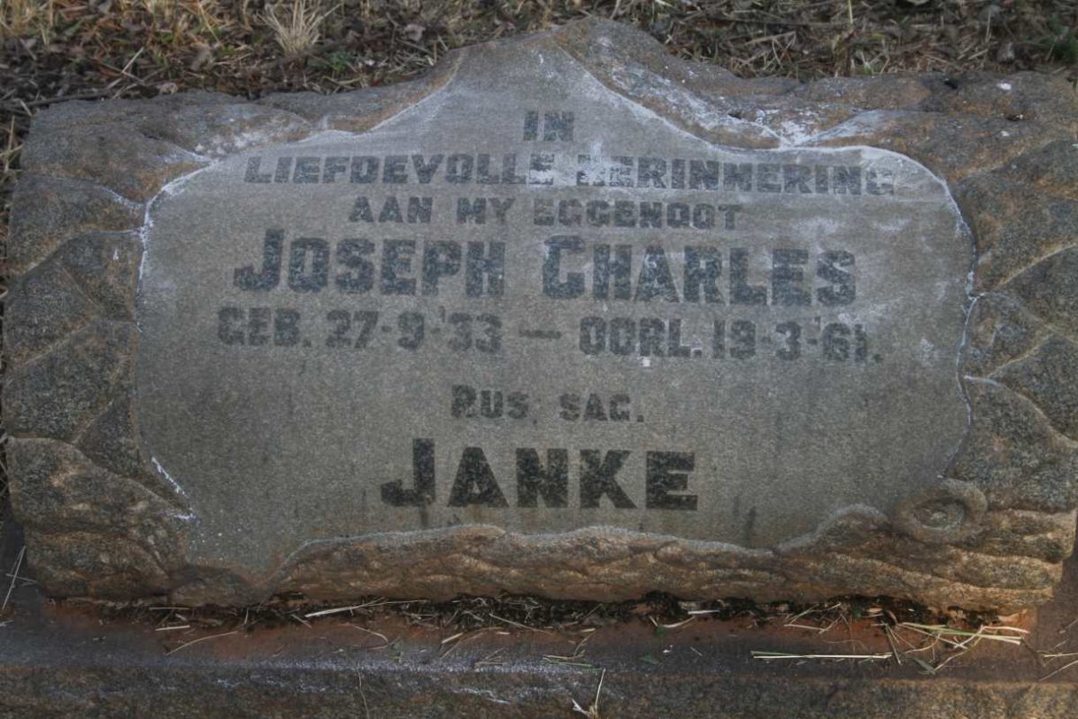 JANKE Joseph Charles 1933-1961