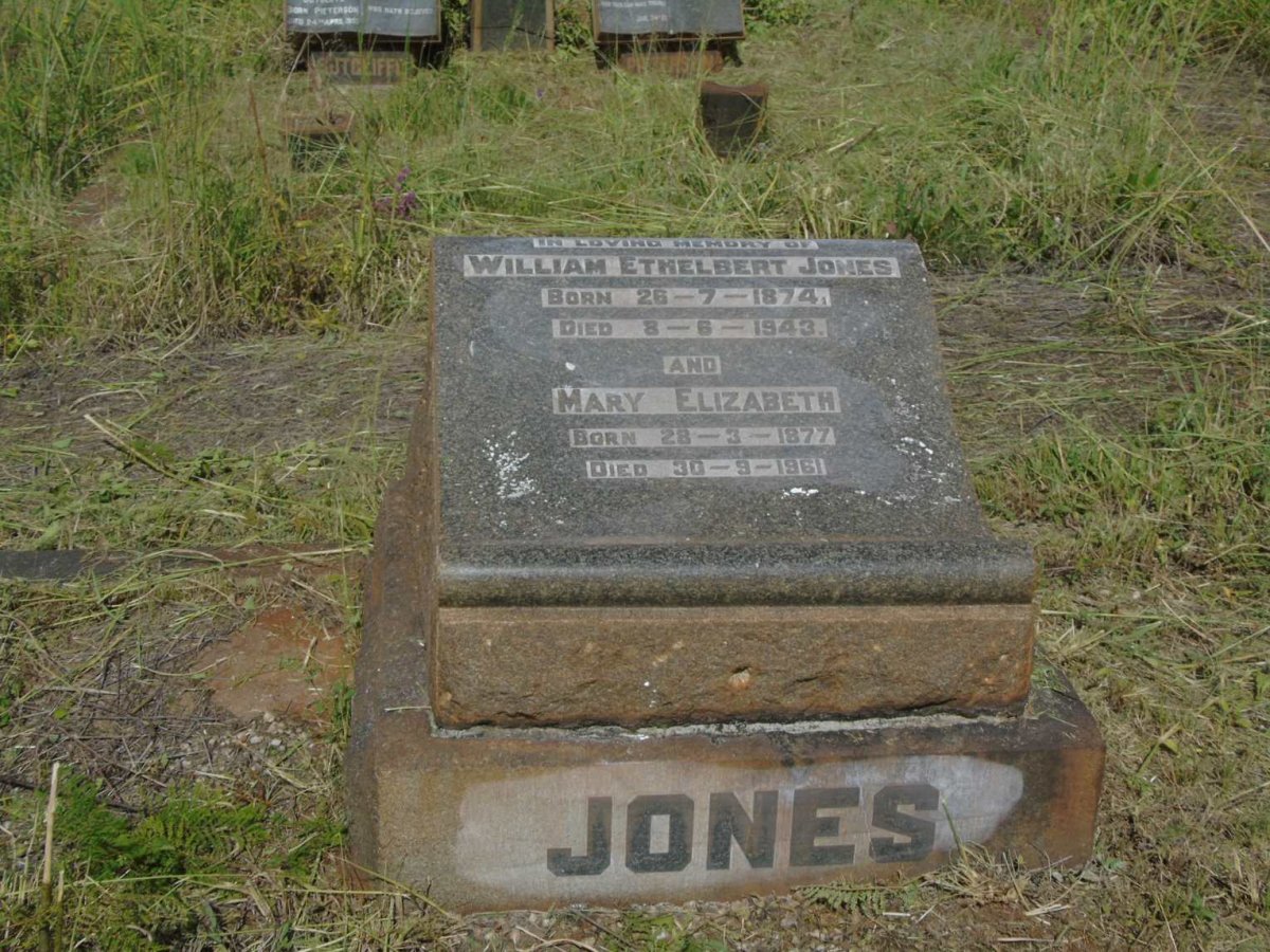 JONES William Ethelbert 1874-1943 & Mary Elizabeth 1877-1961