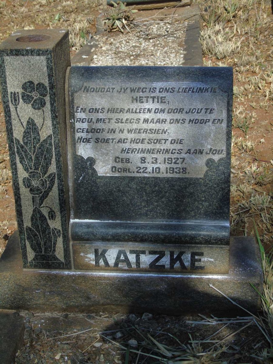 KATZKE Hettie 1927-1938