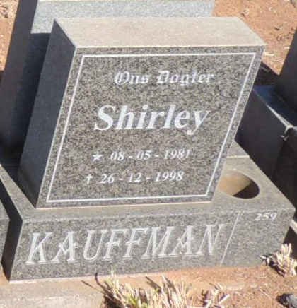 KAUFFMAN Shirley 1981-1998