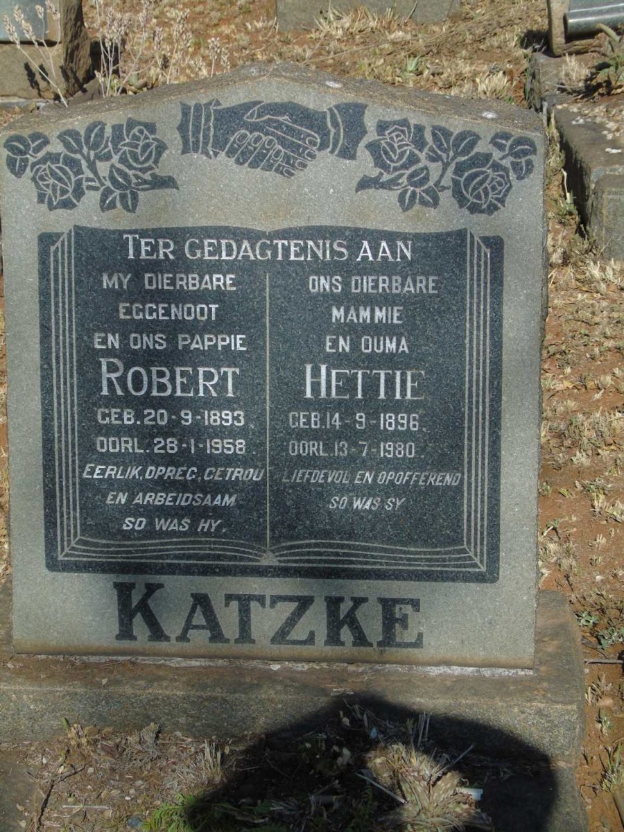 KATZKE Robert 1893-1958 & Hettie 1896-1980