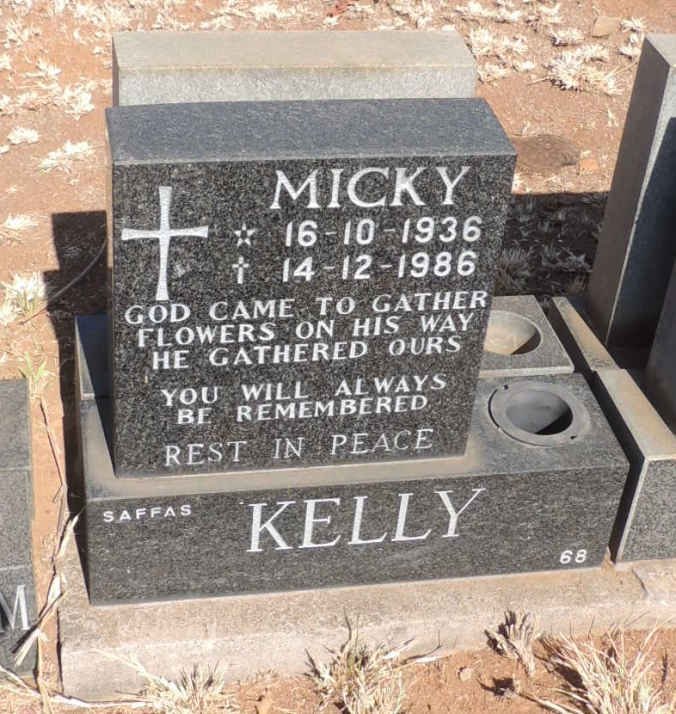 KELLY Micky 1936-1986