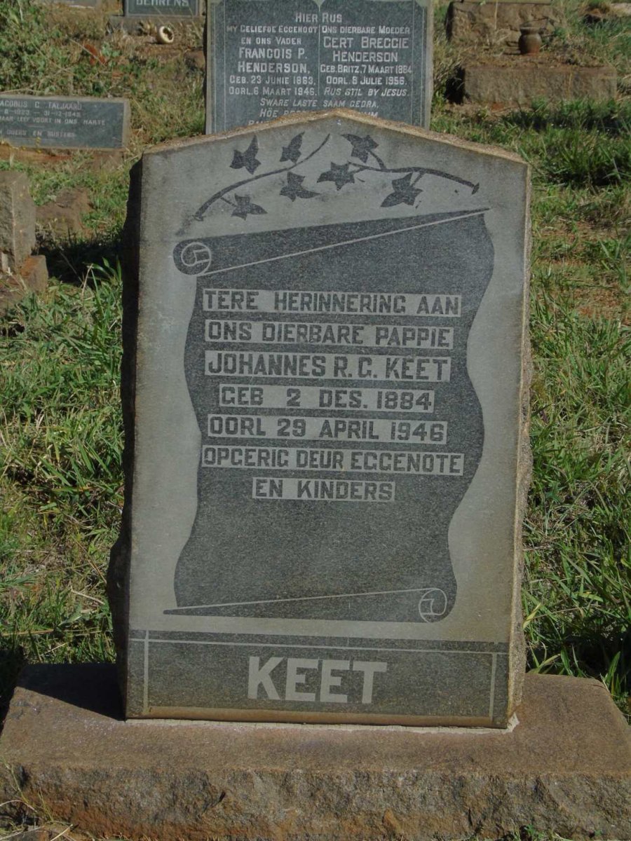 KEET Johannes R.G. 1884-1946