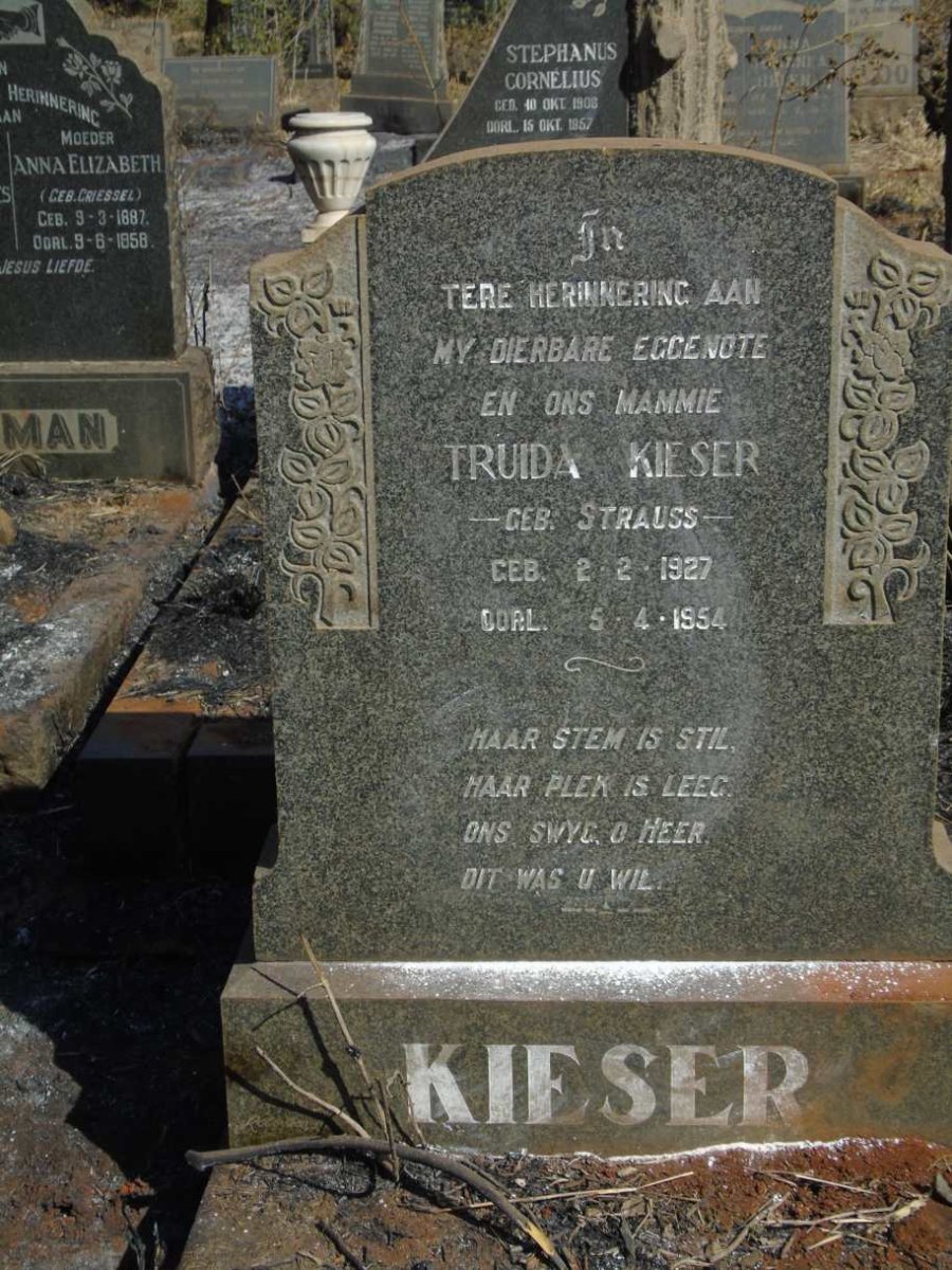 KIESER Truida nee STRAUSS 1927-1954