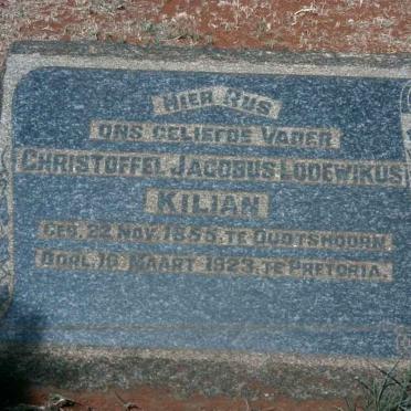KILIAN Christoffel Jacobus Lodewikus 1855-1923