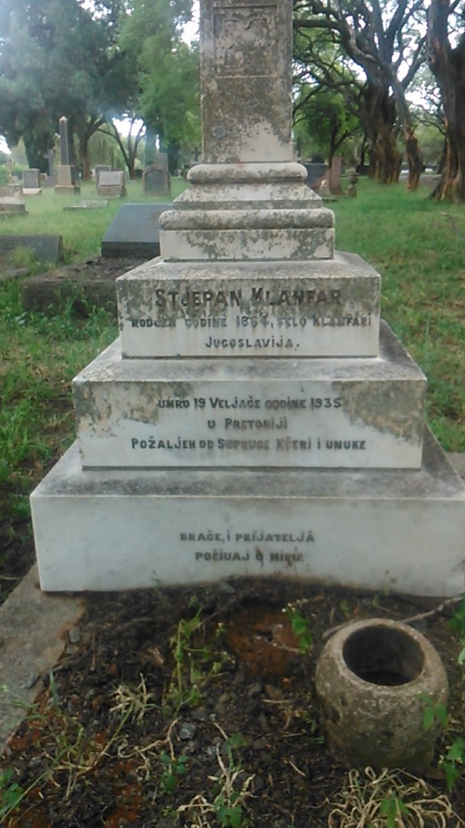 KLANFAR Stejepan 1864-1935