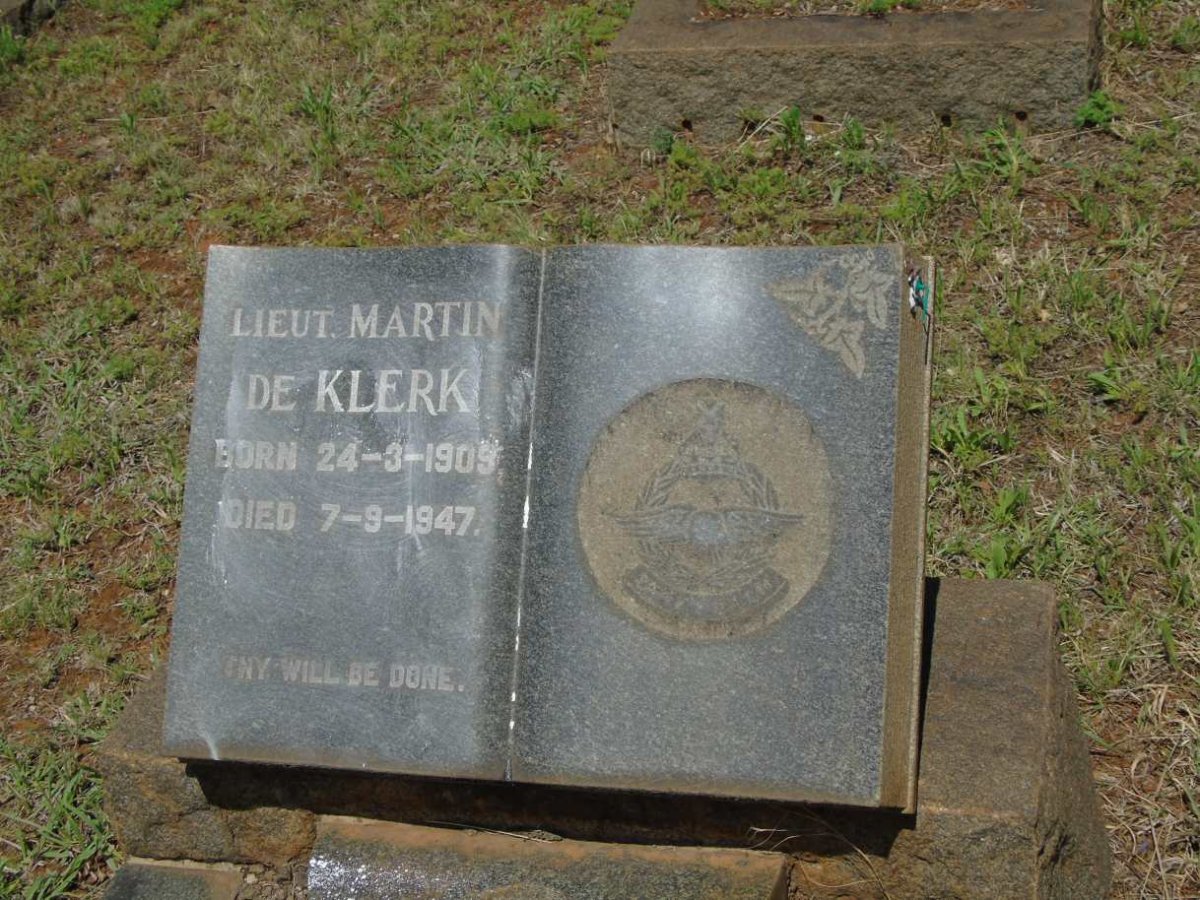 KLERK Martin, de 1909-1947