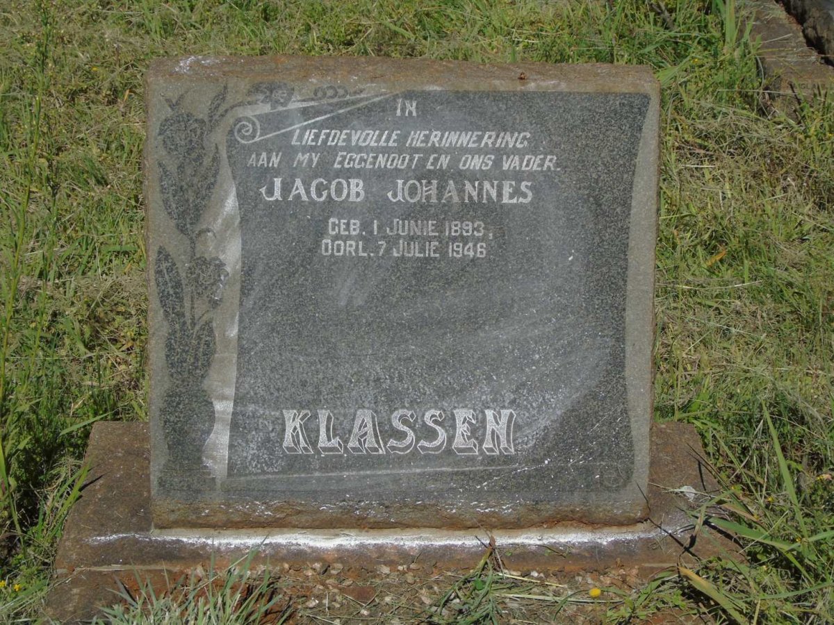 KLASSEN Jacob Johannes 1893-1946