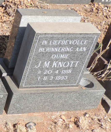 KNOTT J.M. 1918-1993