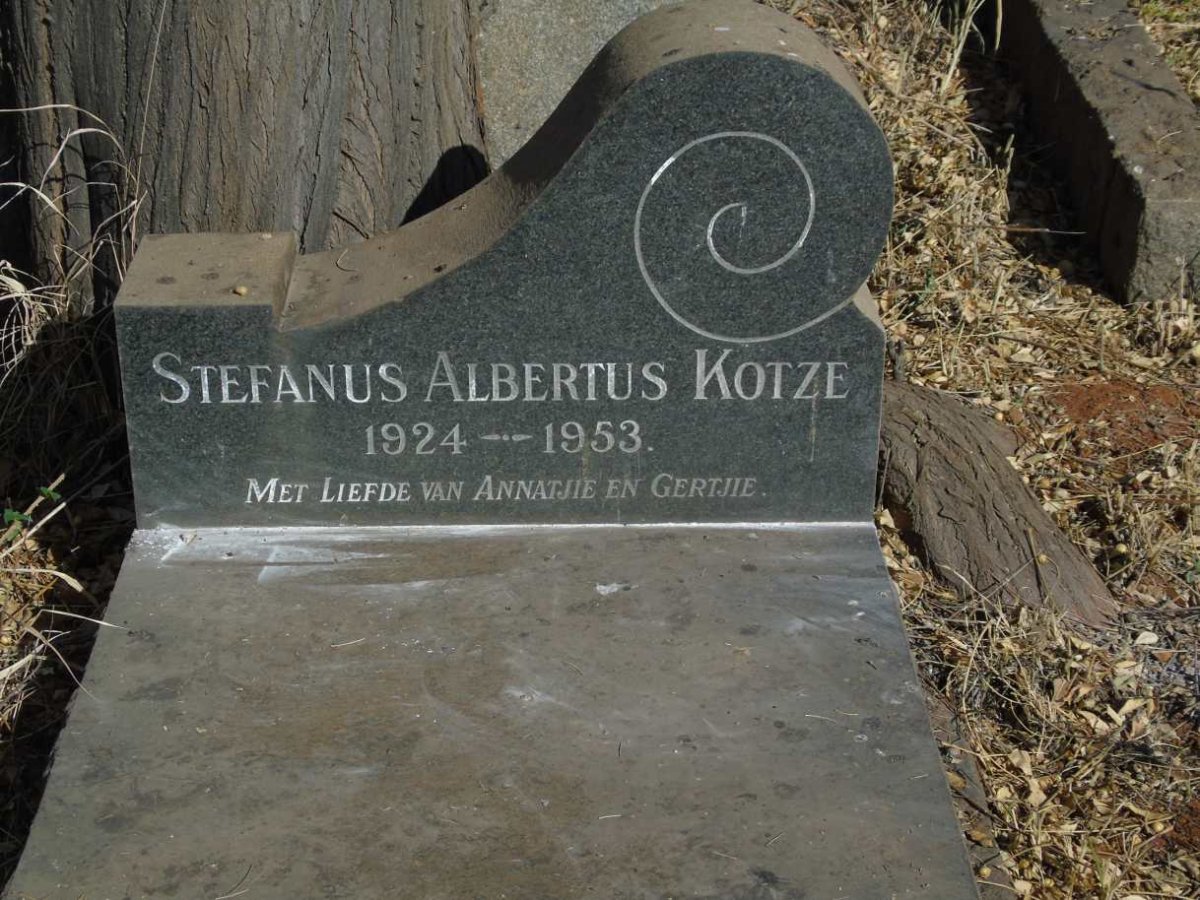 KOTZE Stefanus Albertus 1924-1953