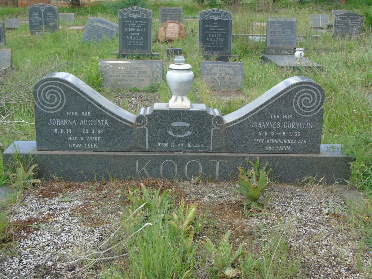 KOOT Johannes Cornelis 1913-1966 &amp; Johanna Augusta 1914-1962