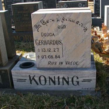 KONING Gerhardus 1927-1984