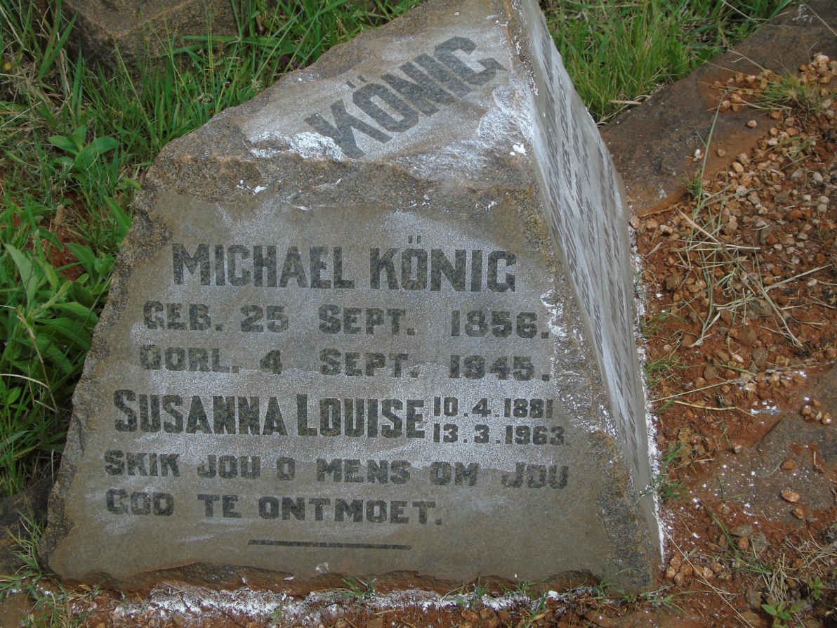 KONIG Michael 1856-1945 & Margaretha Anna Sofia GENIS 1866-1944 :: KONIG Susanna Louise 1881-1963 _2