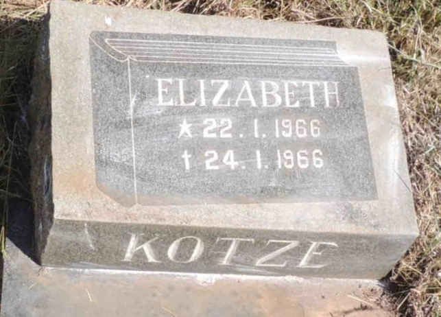 KOTZE Elizabeth 1966-1966
