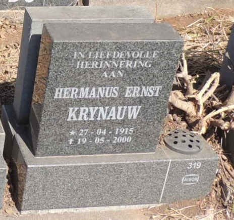 KRYNAUW Hermanus Ernst 1915-2000