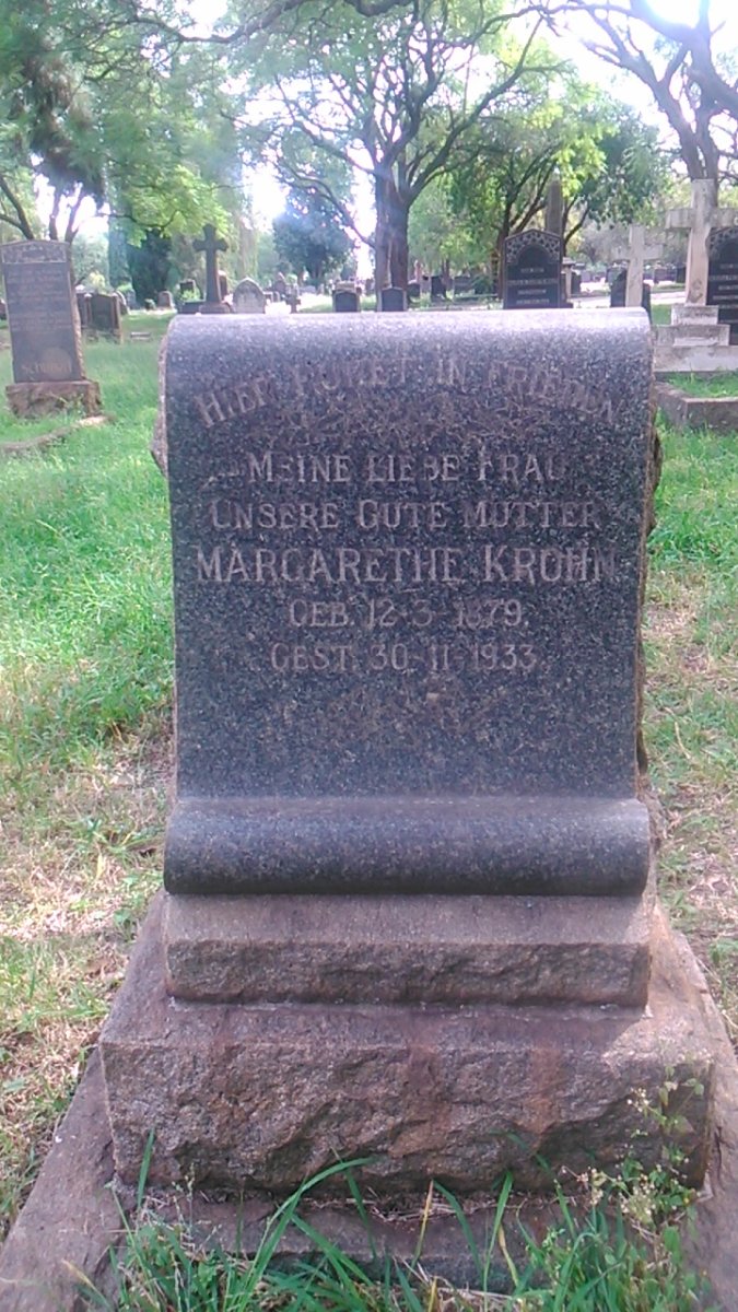 KROHN Margarethe 1879-1933