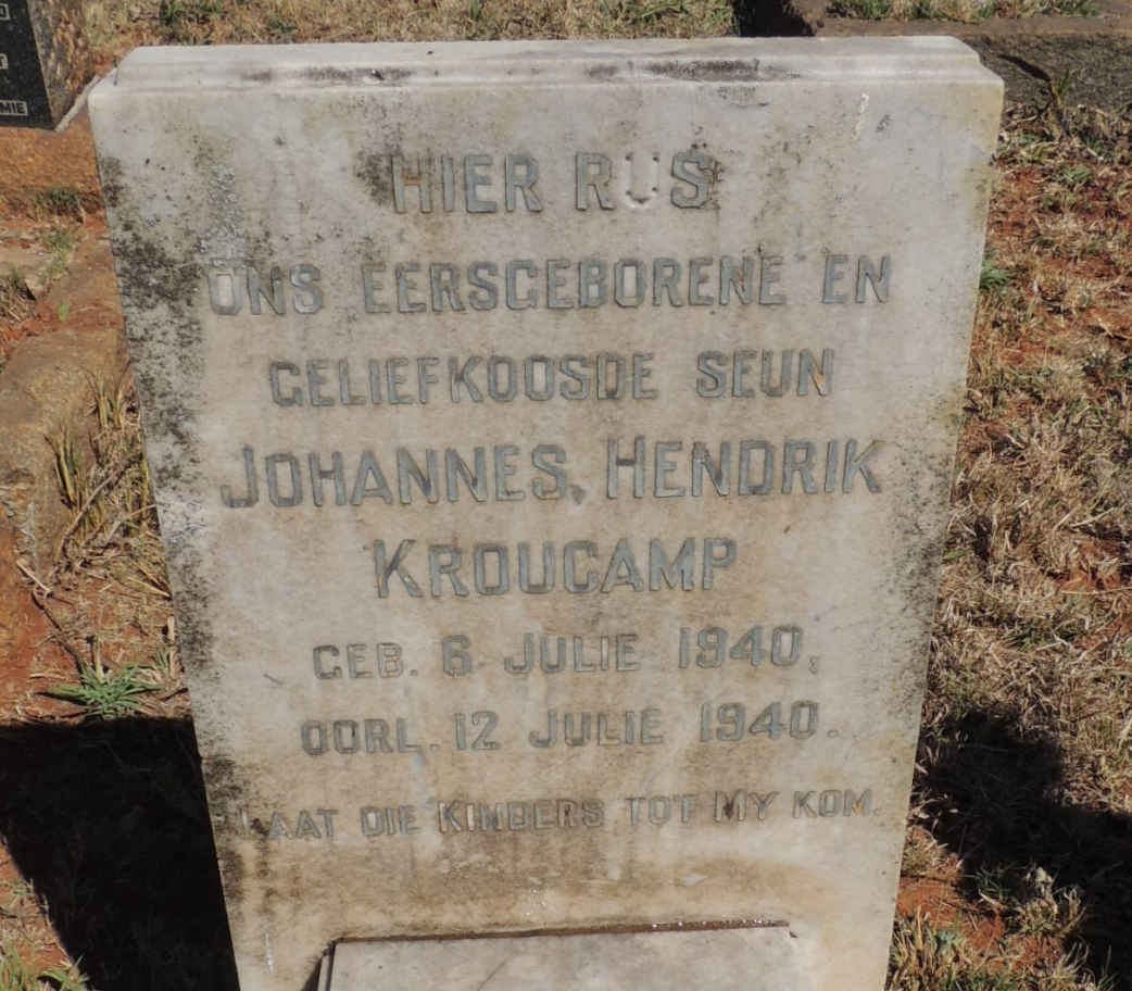 KROUCAMP Johannes Hendrik 1940-1940