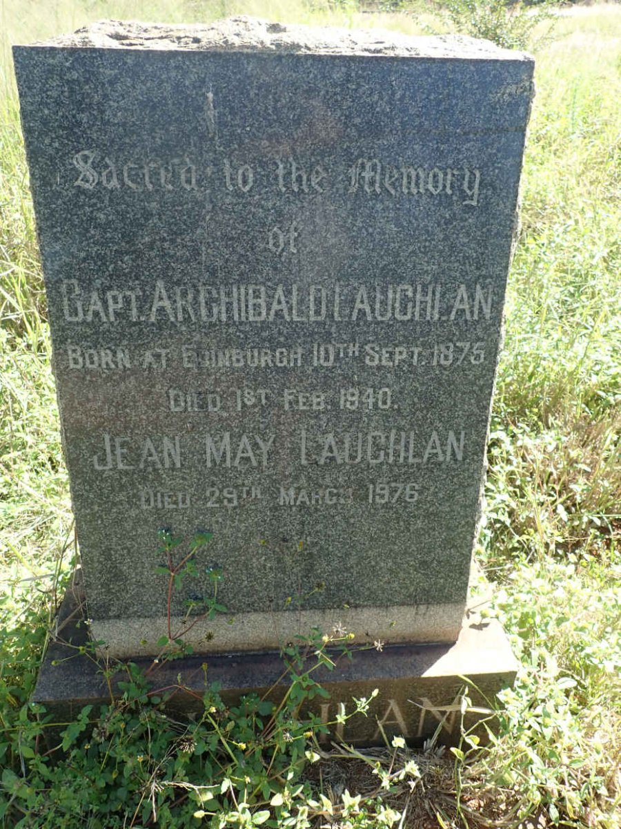LAUGHLAN Archibald 1875-1940 :: LAUGHLAN Jean May -1976