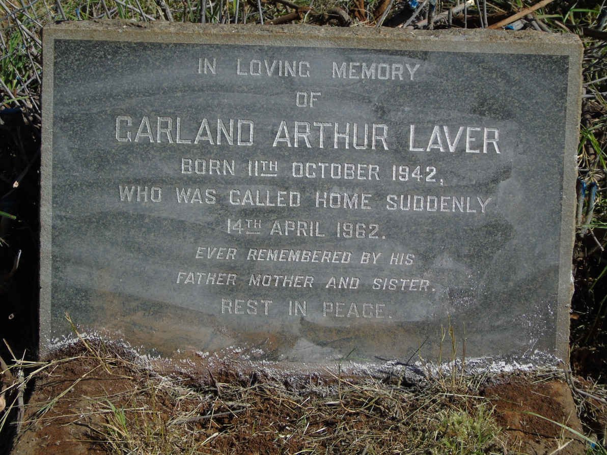 LAVER Garland Arthur 1942-1962