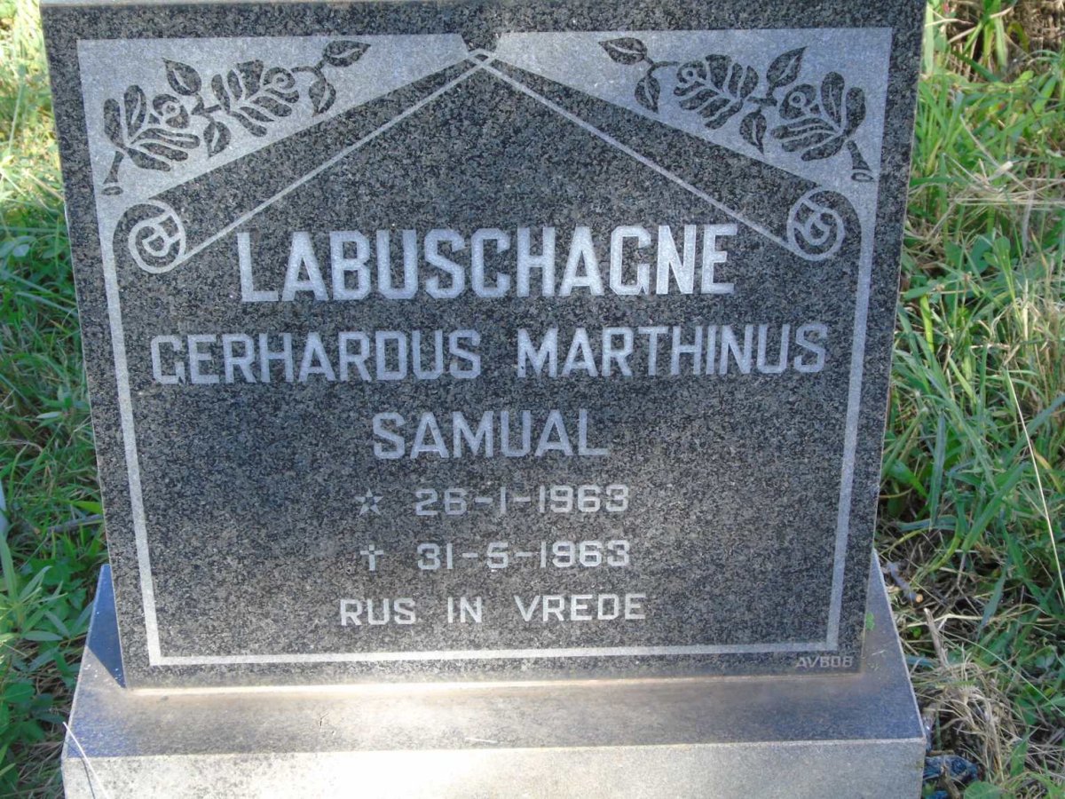 LABUSCHAGNE Gerhardus Marthinus Samual 1963-1963