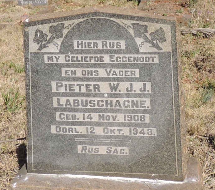 LABUSCHAGNE Pieter W.J.J. 1908-1943