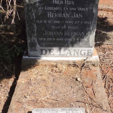 LANGE Herman Jan, de 1910-1957 &  Anna Magdalena UECKERMAN 1912-1994 :: DE LANGE Johann Herman 1948-1966_1