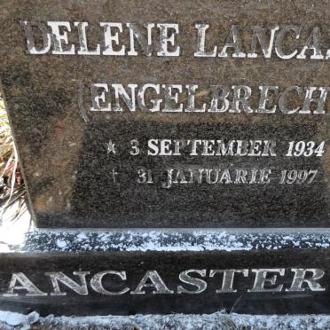 LANCASTER Delene nee ENGELBRECHT 1934-1997