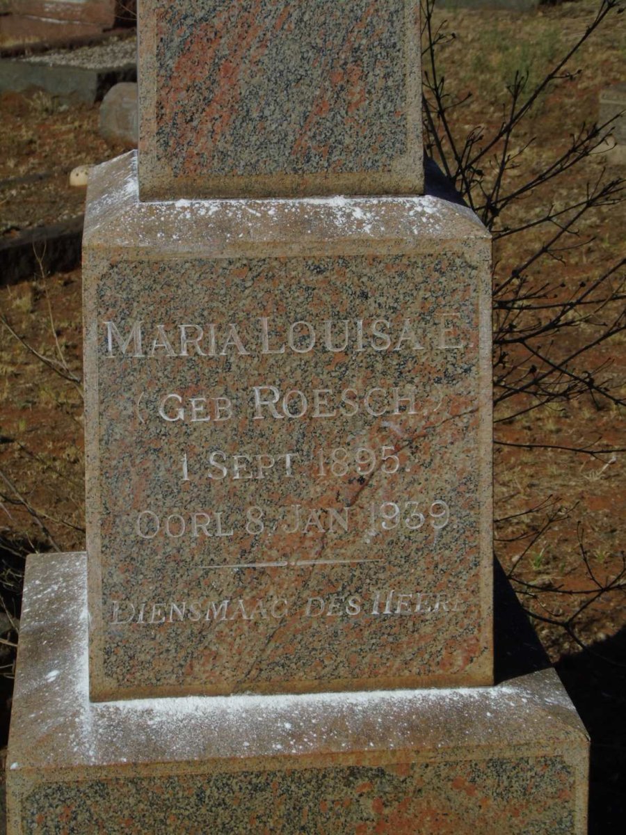 LABUSCHAGNE Johannes Adam 1890-1958 & Maria Louisa E. ROESCH 1895-1939_2