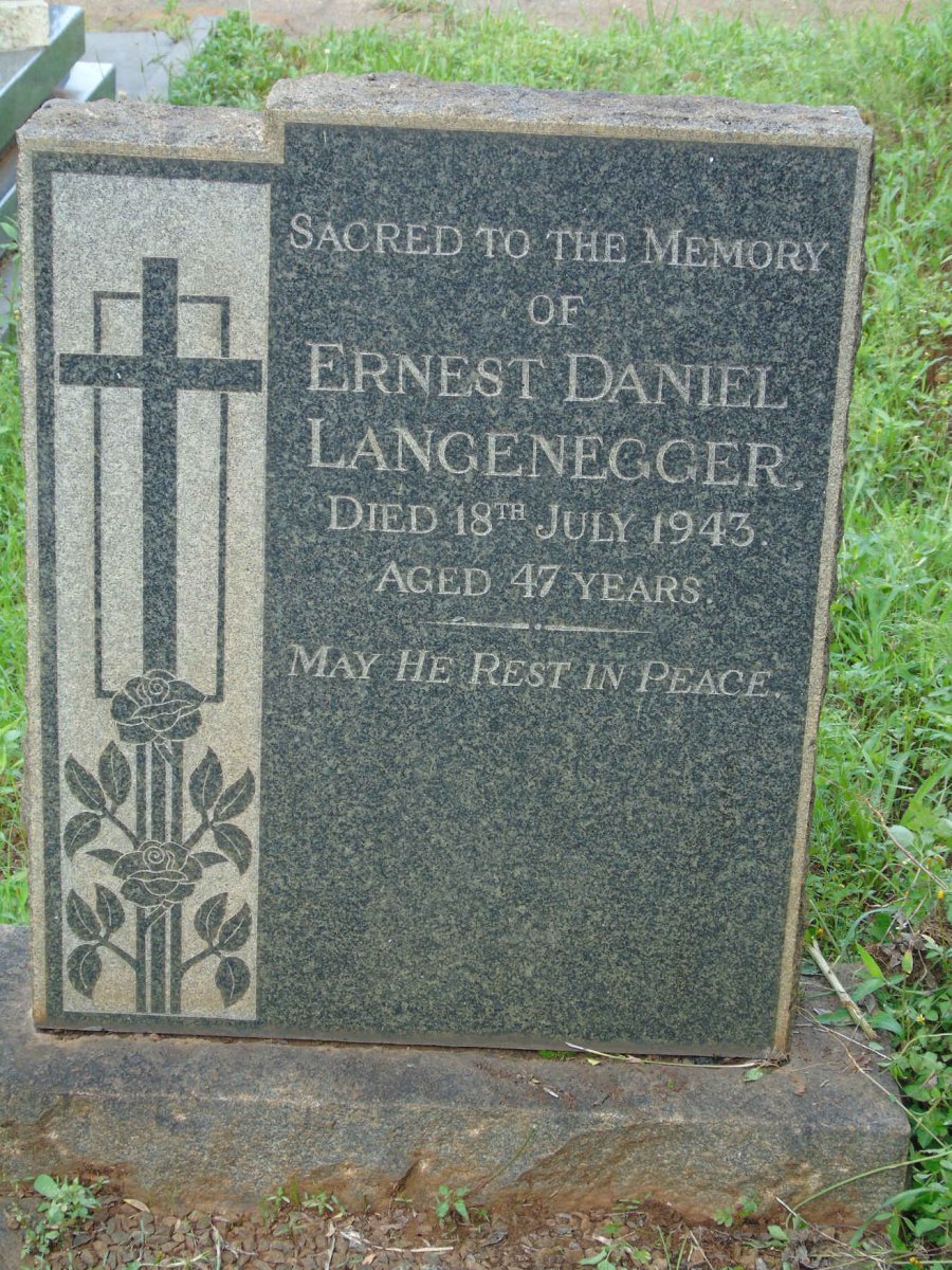 LANGENEGGER Ernest Daniel -1943