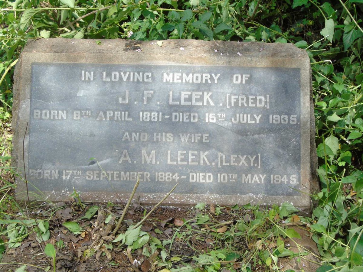 LEEK J.F. 1881-1935 & A.M. 1884-1945