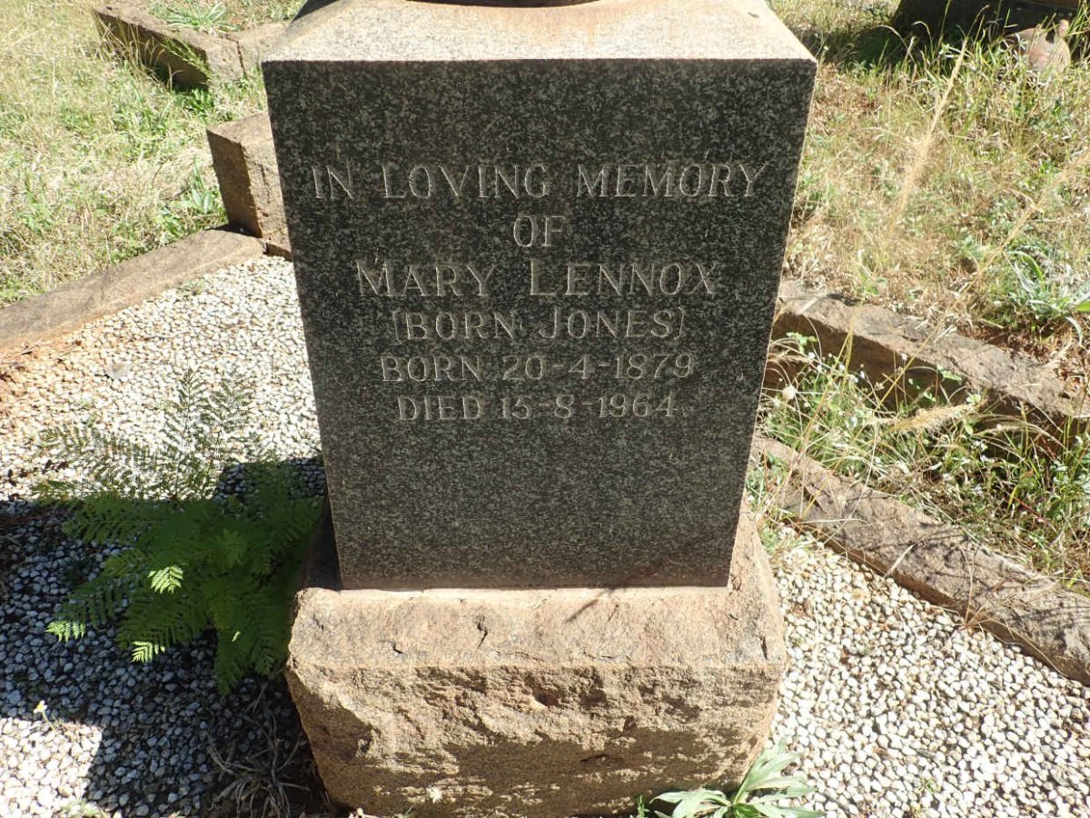 LENNOX Mary nee JONES 1879-1964
