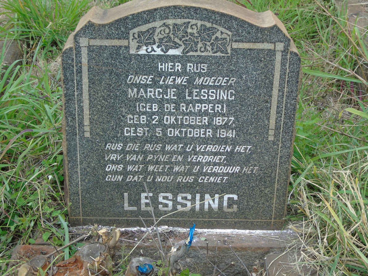 LESSING Margje nee DE RAPPER 1877-1941
