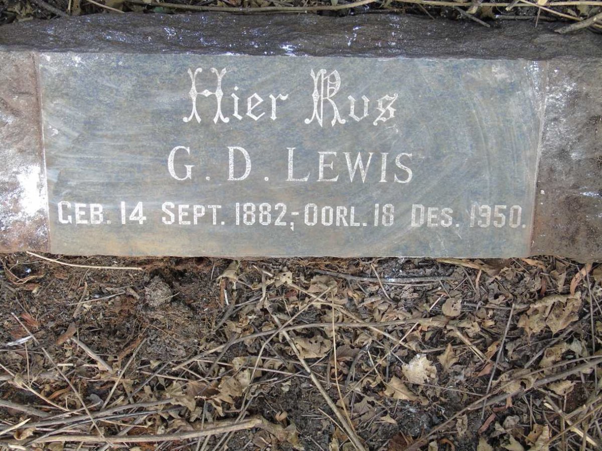 LEWIS G.D. 1882-1950