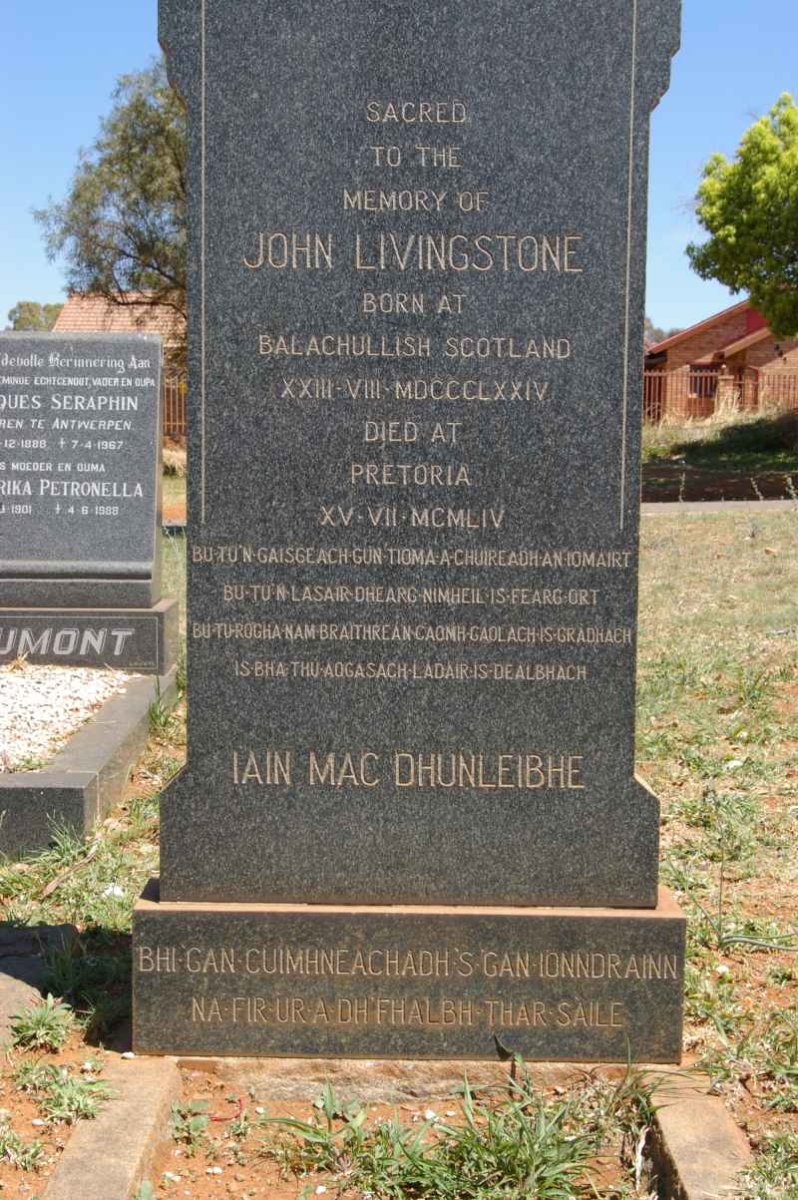 LIVINGSTONE John 