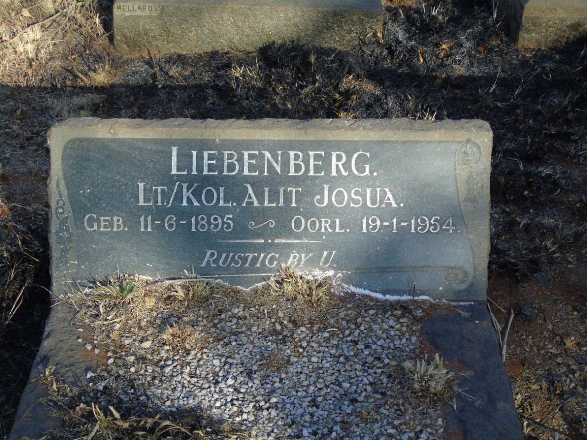 LIEBENBERG Alit Josua 1895-1954