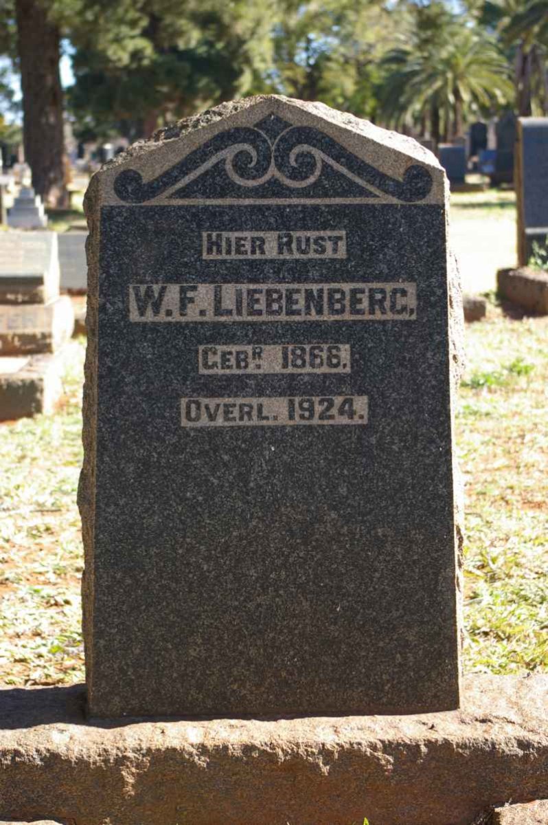 LIEBENBERG W.F. 1866-1924