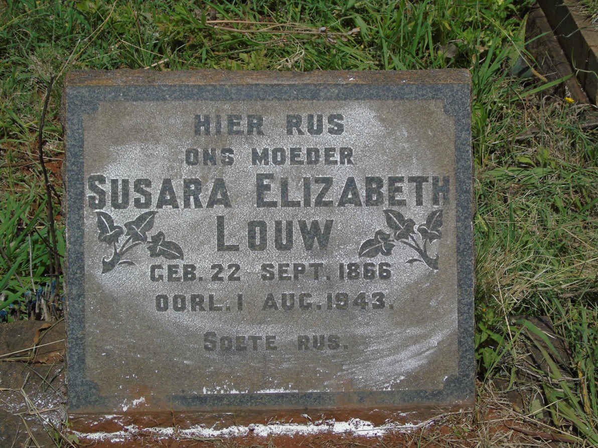 LOUW Susara Elizabeth 1866-1943