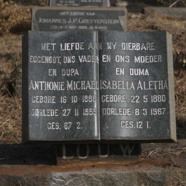 LOUW Anthonie Michael 1888-1955 & Isabella Aletha 1880-1967