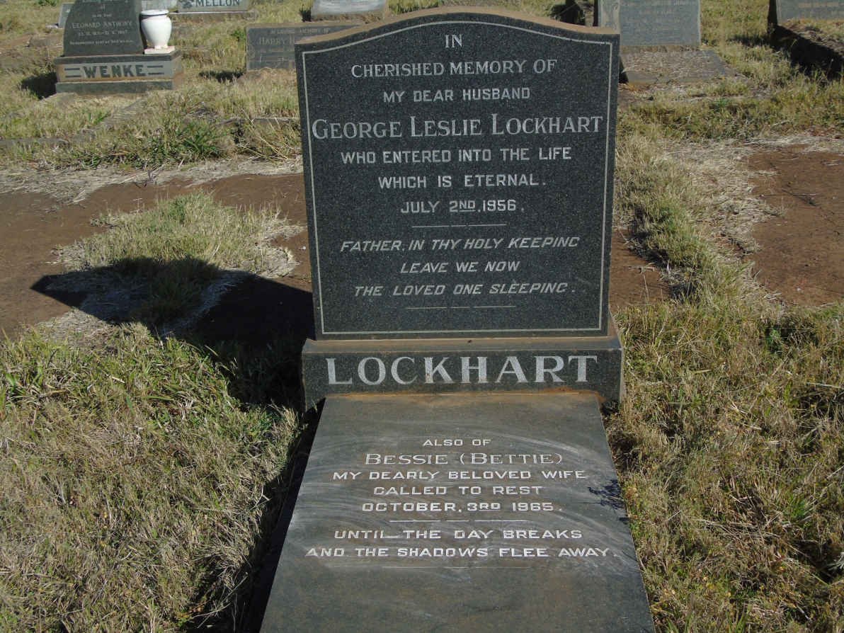 LOCKHART George Leslie -1956 :: LOCKHART Bessie -1965