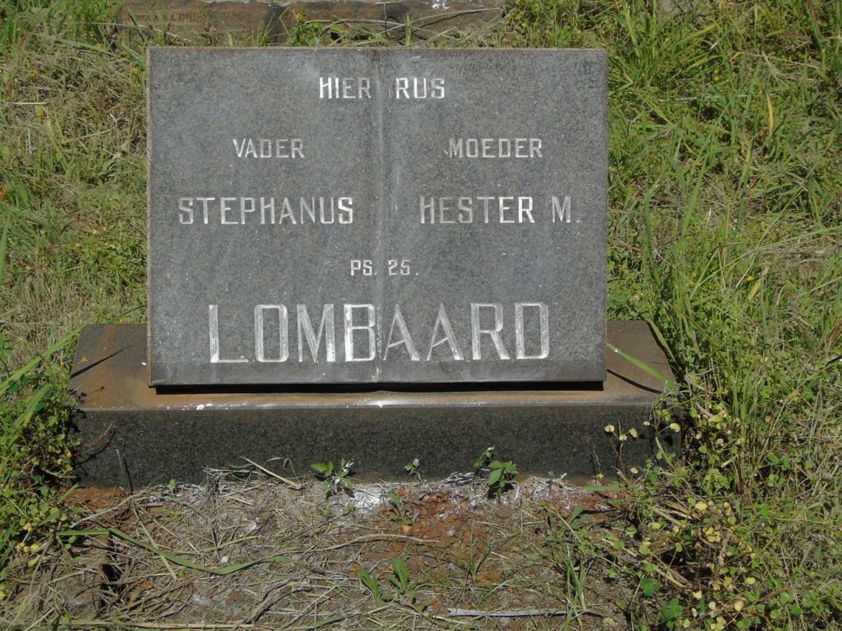 LOMBAARD Stephanus & Hester M. 