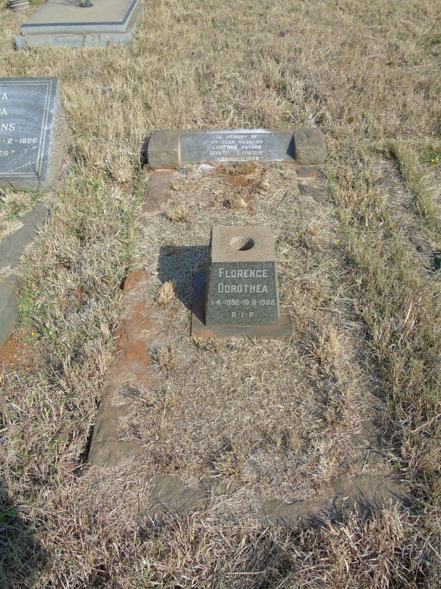 LOWRIE David 1886-1958 &amp; Florence Dorothea 1892-1968 _1