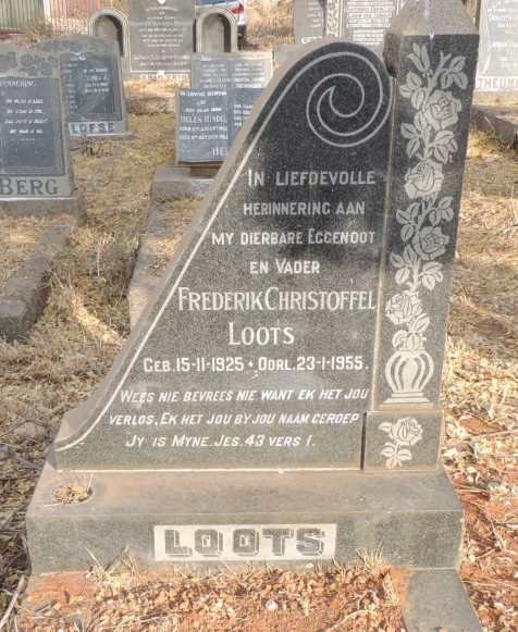 LOOTS Frederik Christoffel 1925-1955