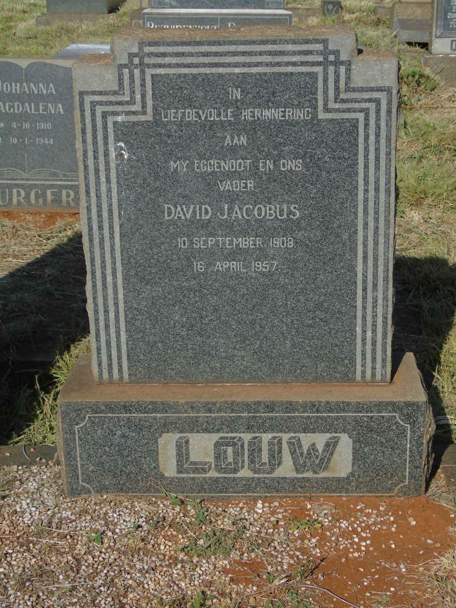 LOUW David Jacobus 1908-1957
