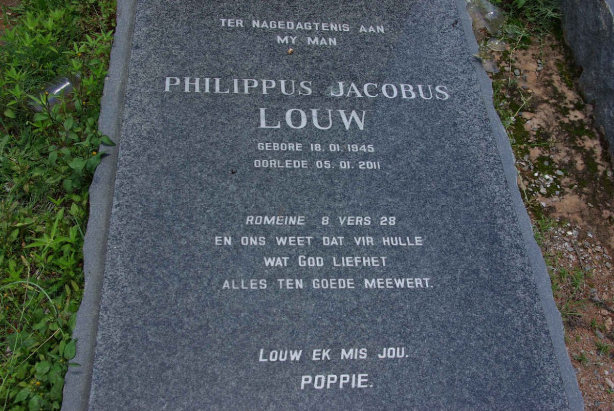 LOUW Philippus Jacobus 1945-2011